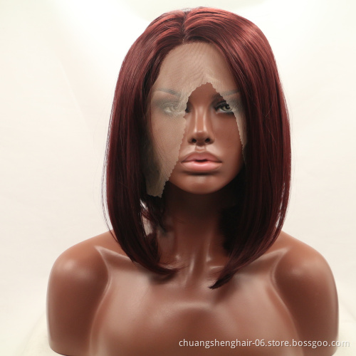 Wholesale cheap High quality Lace Front Synthetic Hair Wigs Perruque Tresse Long Box Braided synthetic Lace Wigs For Black Women